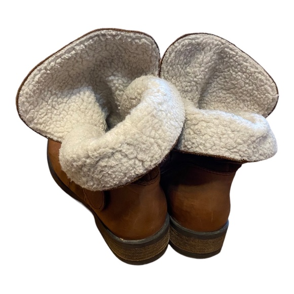 Aldo distressed leather & suede booties Sz 7 - Picture 7 of 16